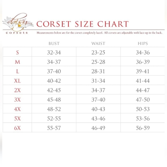 Daisy Corsets Lavish Black Lace Front Zipper Size 6X NWT - Picture 2 of 13